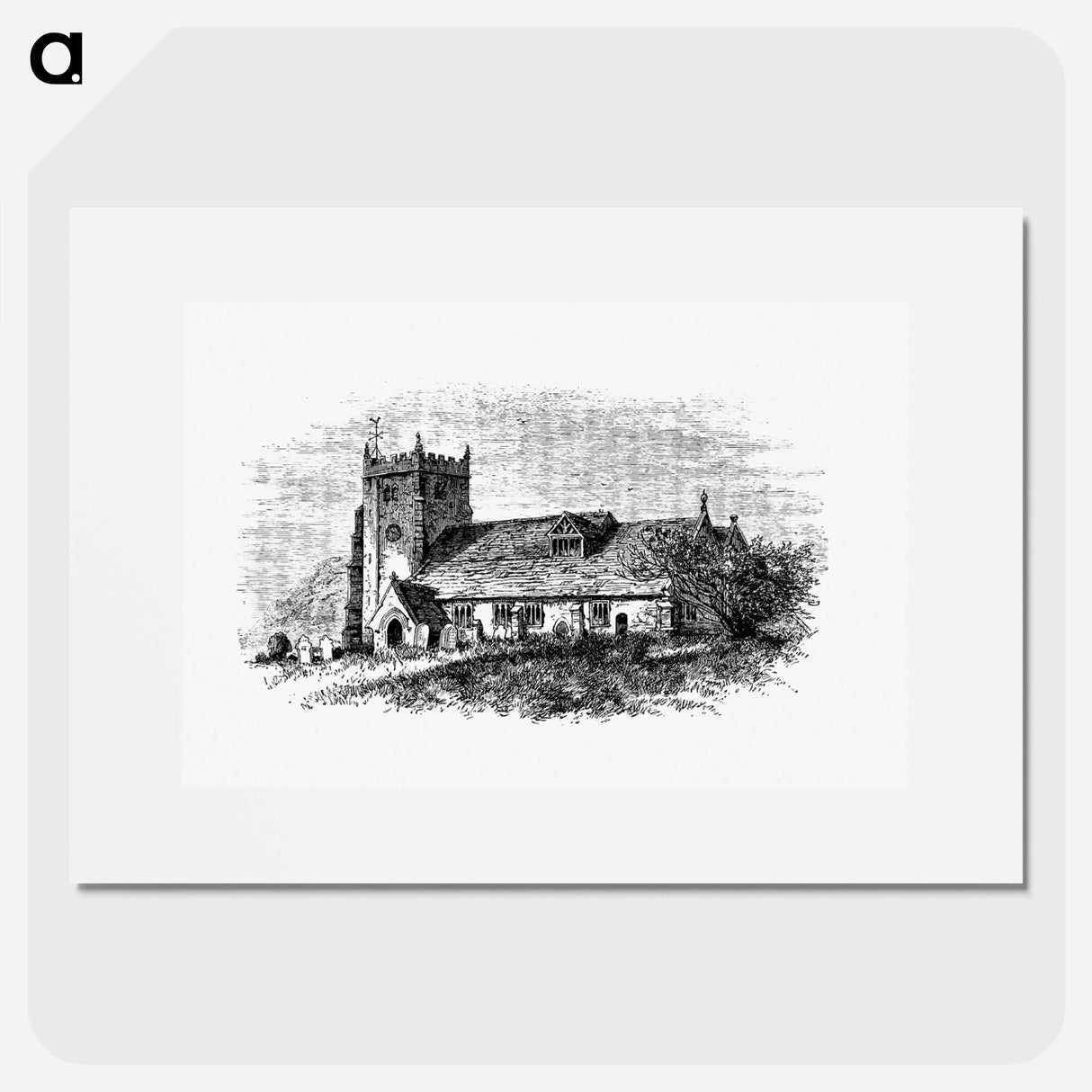アートポスター-Chipping Church from The Old-Church Clock
 - 大英図書館 Poster.