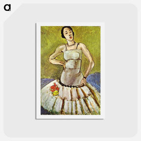 アートポストカード-The Ballet Dancer, Harmony in Grey - アンリ マティス Postcard.