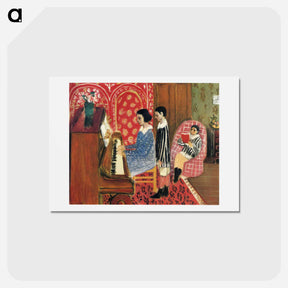 アートポストカード-The Piano Lesson - アンリ マティス Postcard.