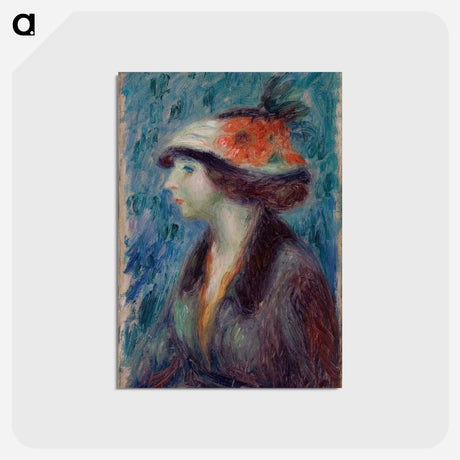アートポストカード-Girl with Flowered Hat
 - バーンズ・コレクション Postcard.