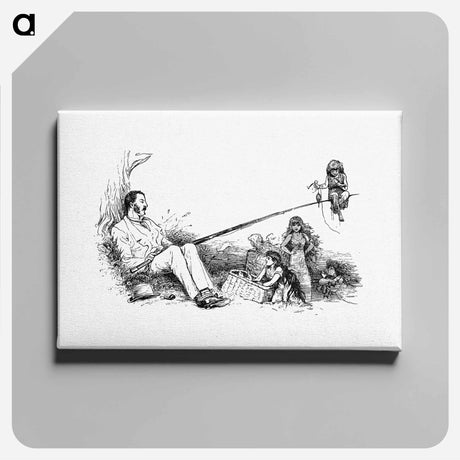 アートパネル-Afternoon Pastime from Delightful Thames
 - 大英図書館 Canvas.