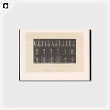 アートポストカード-Woman with Back Brace
 - エドワード マイブリッジ Postcard.