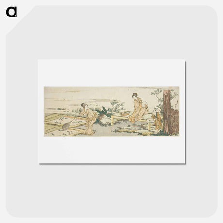 アートポストカード-Goldfish farm - 葛飾 北斎 Postcard.