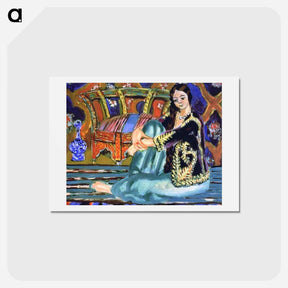 アートポストカード-Seated Odalisque - アンリ マティス Postcard.