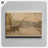 アートパネル-16 Miles Above the Mouth of the Ohio
 - セントルイス美術館 Canvas.
