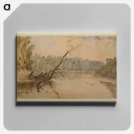 アートパネル-16 Miles Above the Mouth of the Ohio
 - セントルイス美術館 Canvas.