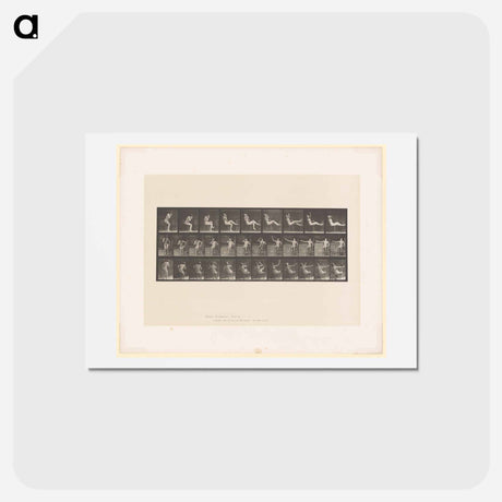 アートポストカード-Smoking Woman
 - エドワード マイブリッジ Postcard.