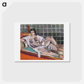 アートポストカード-Reclining Odalisque - アンリ マティス Postcard.