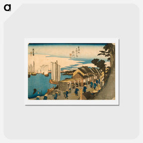 アートポストカード-Shinagawa: Departure of a Daimyō
 - 歌川 広重 Postcard.