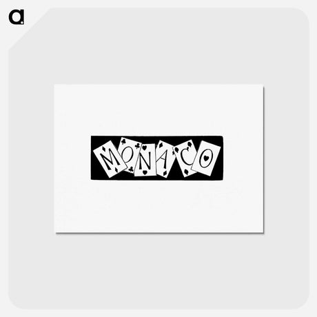 アートポストカード-Monaco from The World: Round It and Over It
 - 大英図書館 Postcard.