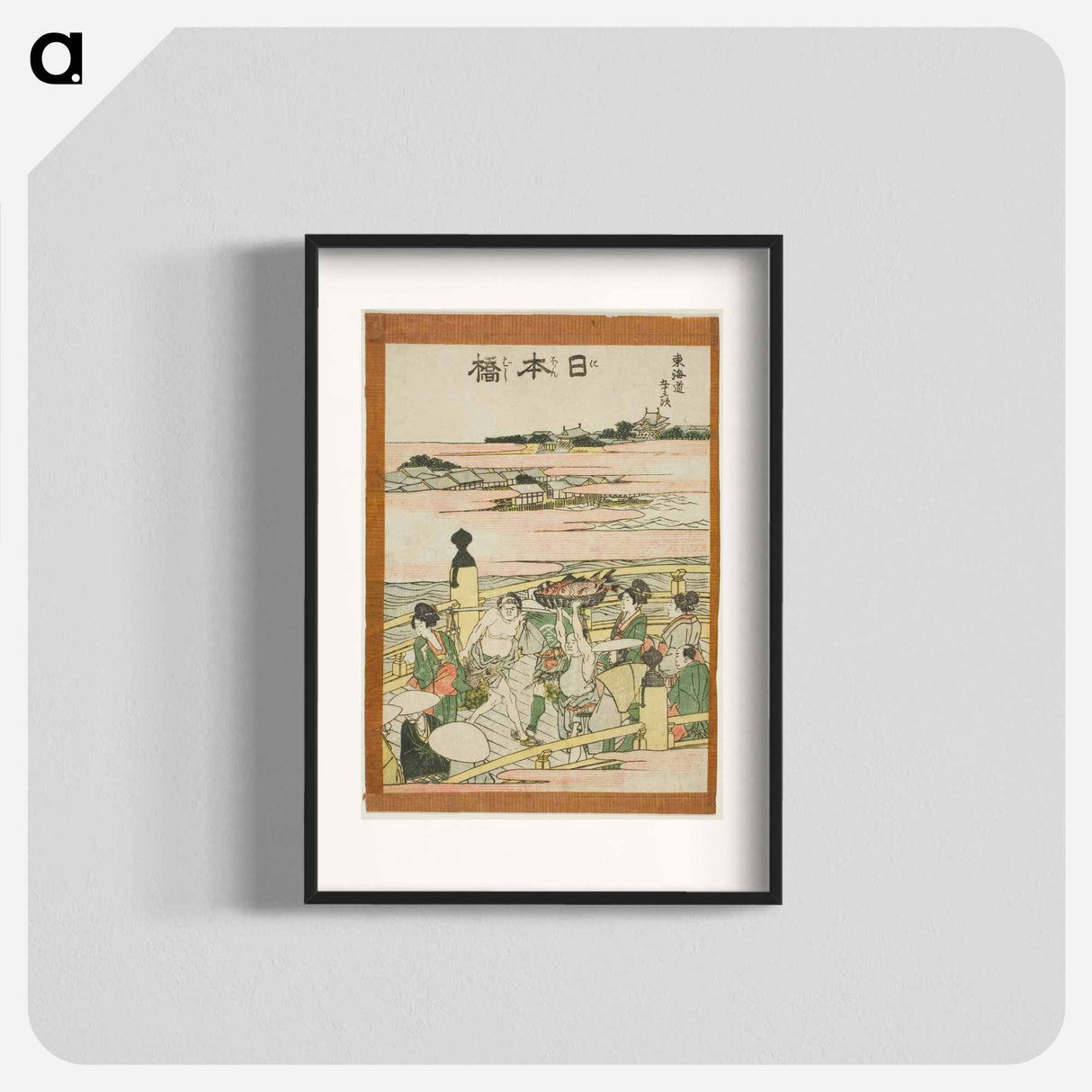 Nihonbashi - Katsushika Hokusai Poster.