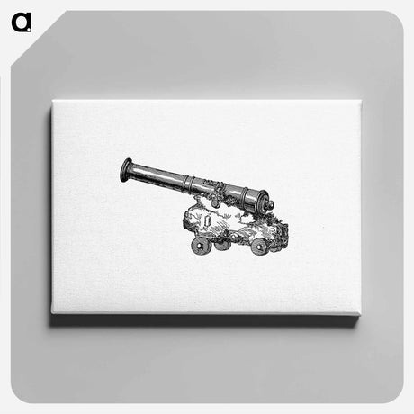 アートパネル-Gun in the Tower
 - 大英図書館 Canvas.