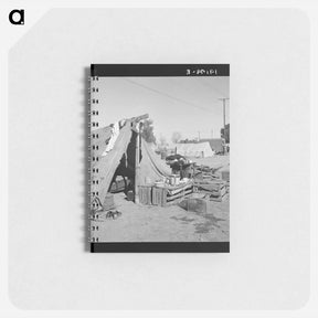 アートメモ帳-Migratory labor housing during carrot harvest - ドロテア ラング Memo.