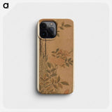 Hares and Roses - 葛飾 北斎 Phone Case.