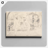 アートパネル-Two Men in the Park, Havana
 - バーンズ・コレクション Canvas.