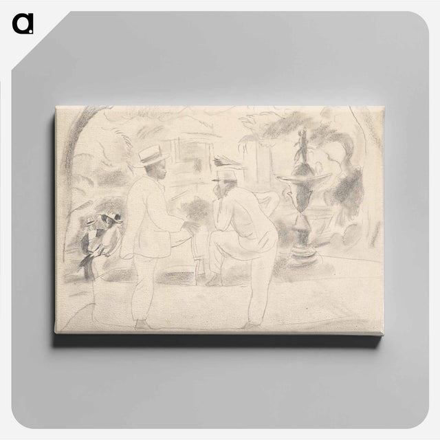 アートパネル-Two Men in the Park, Havana
 - バーンズ・コレクション Canvas.