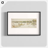 アートポスター-Boats transporting rice on the Sumida River - 葛飾 北斎 Poster.