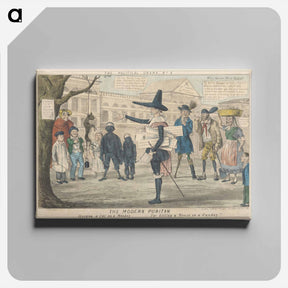 アートパネル-The Modern Puritan, Hanging a Cat on a Monday for Killing a Mouse on a Sunday!!!
 - イェール大学アートギャラリー Canvas.