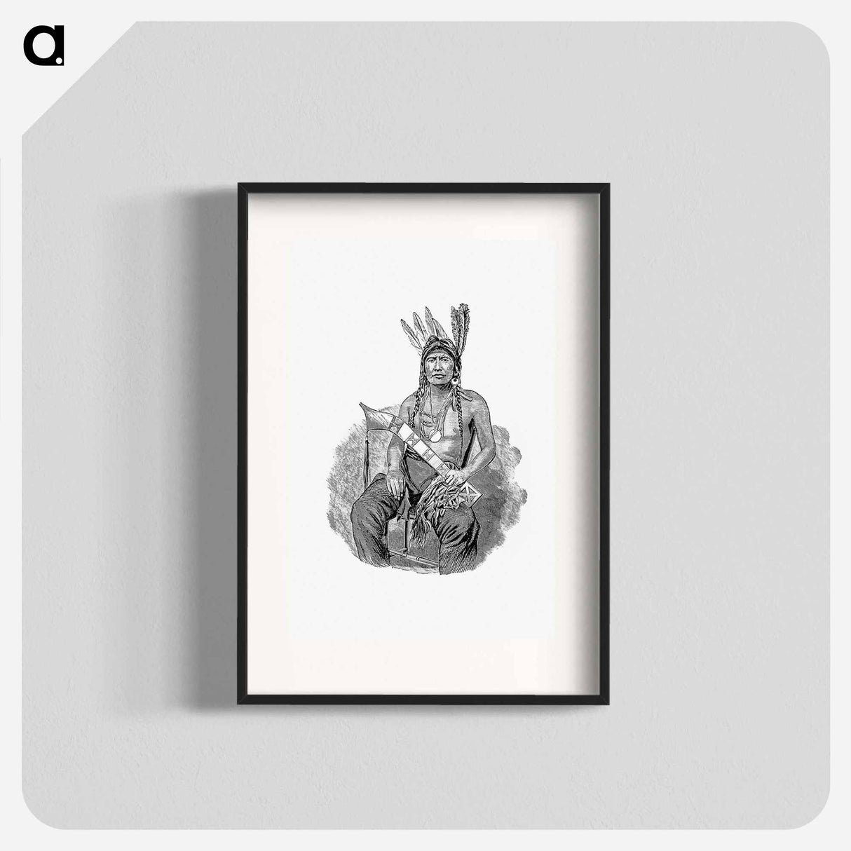 アートポスター-Native American Man, History of Benton County
 - 大英図書館 Poster.