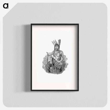 アートポスター-Native American Man, History of Benton County
 - 大英図書館 Poster.