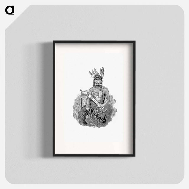 アートポスター-Native American Man, History of Benton County
 - 大英図書館 Poster.
