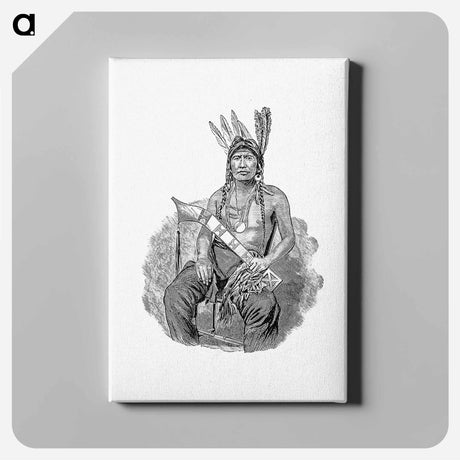 アートパネル-Native American Man, History of Benton County
 - 大英図書館 Canvas.