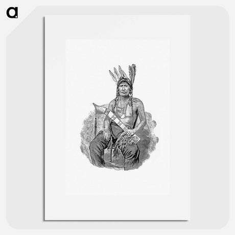 アートポスター-Native American Man, History of Benton County
 - 大英図書館 Poster.