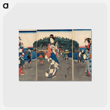 Ceremony Unveiling the Icon at Benzaiten, Enoshima
 - 歌川 広重 Postcard.