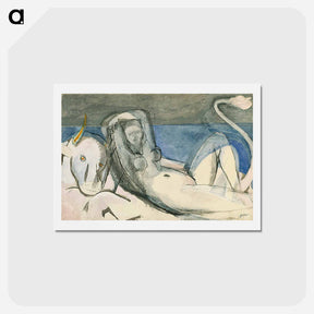 アートポストカード-The Abduction of Europe - アンリ マティス Postcard.