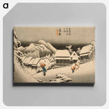 Evening Snow at Kanbara
 - 歌川 広重 Canvas.