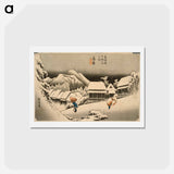 Evening Snow at Kanbara
 - 歌川 広重 Postcard.