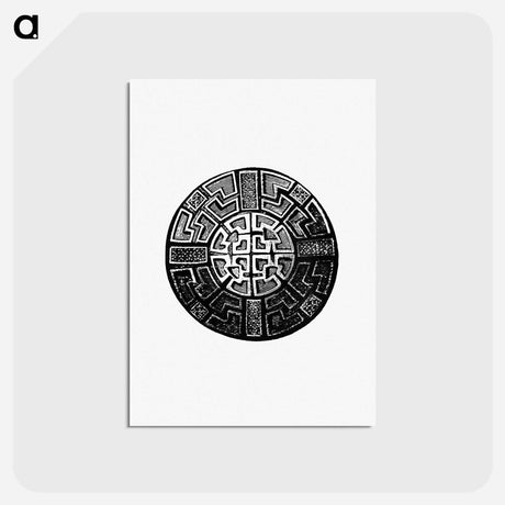 アートポストカード-Shield from Illustrated Norway's History
 - 大英図書館 Postcard.
