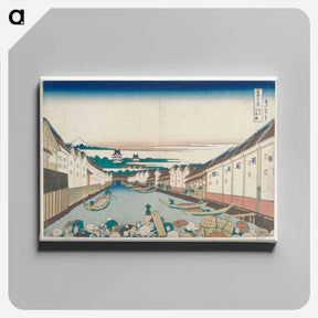 アートパネル-Nihonbashi Bridge in Edo - 葛飾 北斎 Canvas.