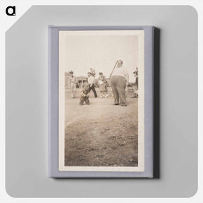 アートパネル-Baseball Game at Home Plate
 - セントルイス美術館 Canvas.