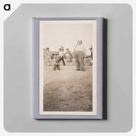 アートパネル-Baseball Game at Home Plate
 - セントルイス美術館 Canvas.