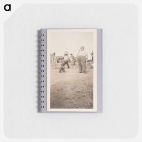 アートメモ帳-Baseball Game at Home Plate
 - セントルイス美術館 Memo.