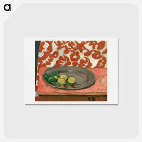 アートポストカード-Lemons on a Pewter Plate - アンリ マティス Postcard.