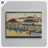 Spring View of the New Embankment at Shinobazu
 - 歌川 広重 Canvas.