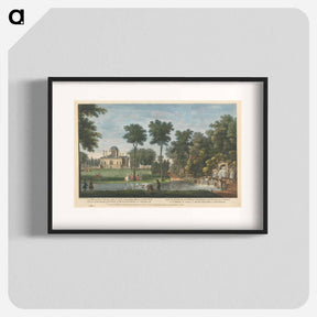 アートポスター-A View of the Cascade, of part of the Serpentine River, & of the West Front of the House of the Earl of Burlington, at Chiswick
 - イェール大学アートギャラリー Poster.