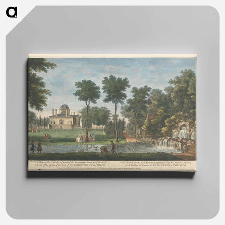 アートパネル-A View of the Cascade, of part of the Serpentine River, & of the West Front of the House of the Earl of Burlington, at Chiswick
 - イェール大学アートギャラリー Canvas.