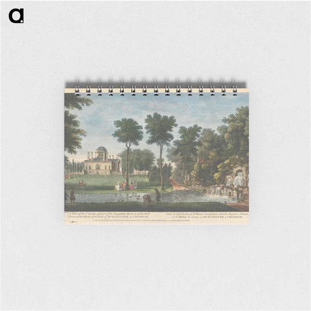 アートメモ帳-A View of the Cascade, of part of the Serpentine River, & of the West Front of the House of the Earl of Burlington, at Chiswick
 - イェール大学アートギャラリー Memo.