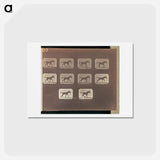 アートポストカード-Trotting - Change to Running
 - エドワード マイブリッジ Postcard.