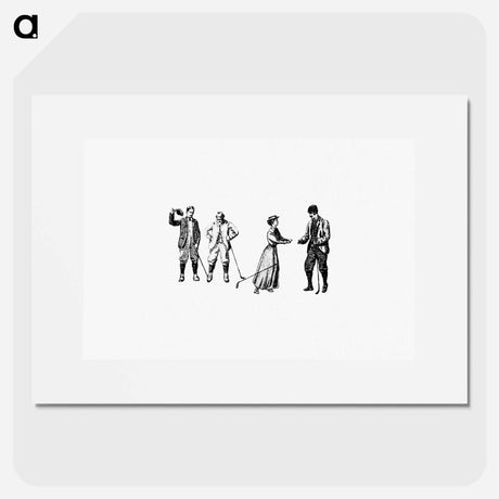 アートポスター-Vintage Golfers from Won at the Last Hole
 - 大英図書館 Poster.