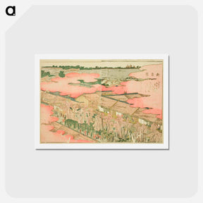 アートポストカード-Shin Yoshiwara - 葛飾 北斎 Postcard.