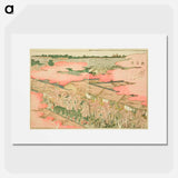 Shin Yoshiwara - Katsushika Hokusai Poster.