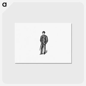 アートポストカード-Gentleman Fashion from Cook's Handbook For London
 - 大英図書館 Postcard.