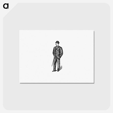 アートポストカード-Gentleman Fashion from Cook's Handbook For London
 - 大英図書館 Postcard.