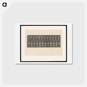 アートポストカード-Hemiplegic Man with Crutch
 - エドワード マイブリッジ Postcard.