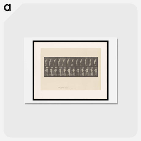 アートポストカード-Hemiplegic Man with Crutch
 - エドワード マイブリッジ Postcard.