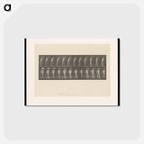 アートポストカード-Hemiplegic Man with Crutch
 - エドワード マイブリッジ Postcard.